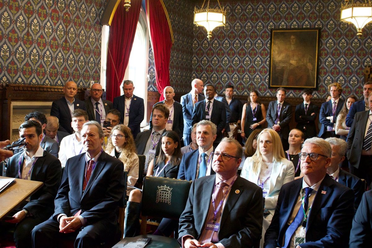 Business and diplomatic delegates gathered at the House of Commons